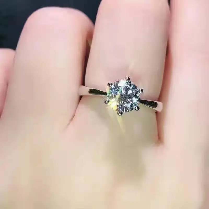 Украшения Classic Ring Jewelry Sang Diamond Classic Six Claw Zircon Ring Opening Ring (art.: 3920c398a68bc) - 3920c398a68bc
