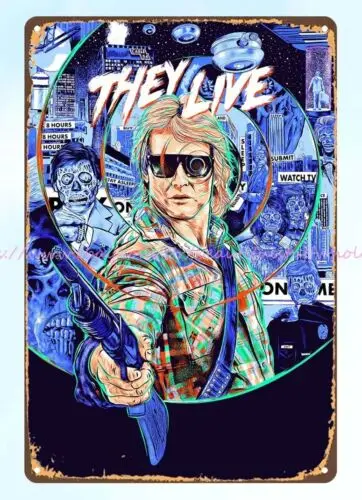 Старые знаки 1988 плакат из фильма «они живые ужасы» триллер на Хэллоуин металлический жестяной знак