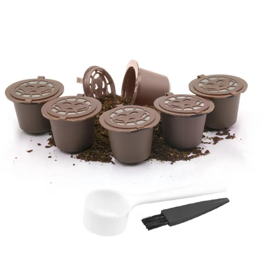 4 шт., многоразовые фильтры в капсулах для кофемашины Nespresso, 4 шт.