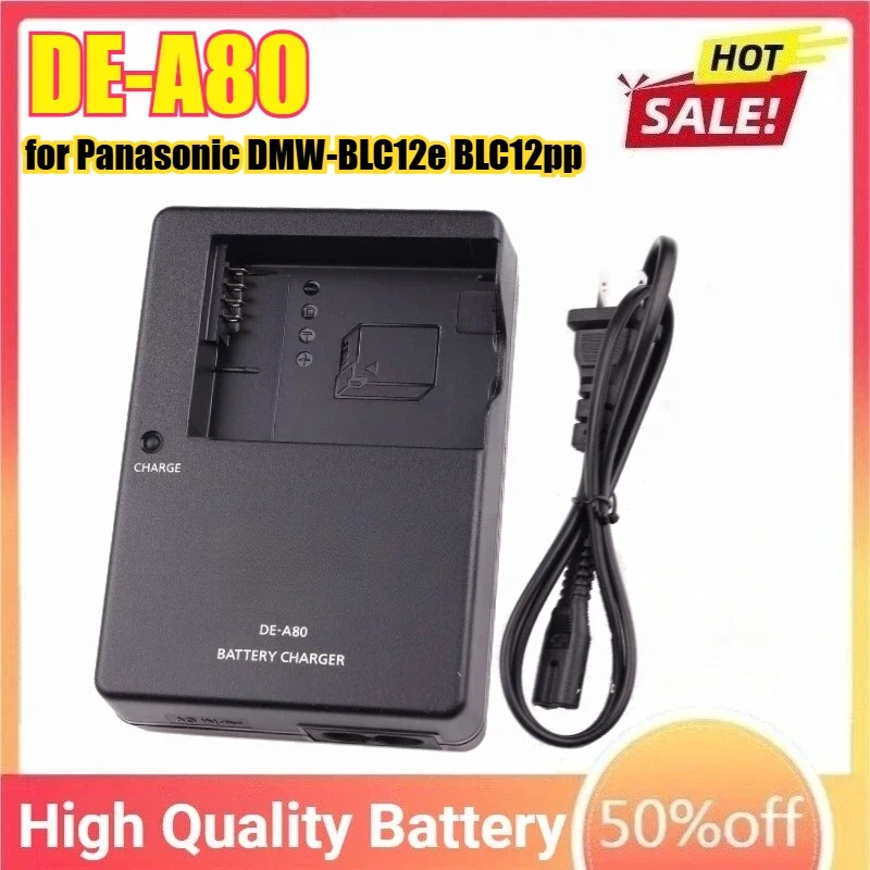 Зарядное устройство DE-A80 для аккумулятора Panasonic DMW-BLC12e BLC12pp DMC-GH2S G5 G6 G7 GX8 G85 G80 FZ200 FZ300 FZ2500 FZ1000