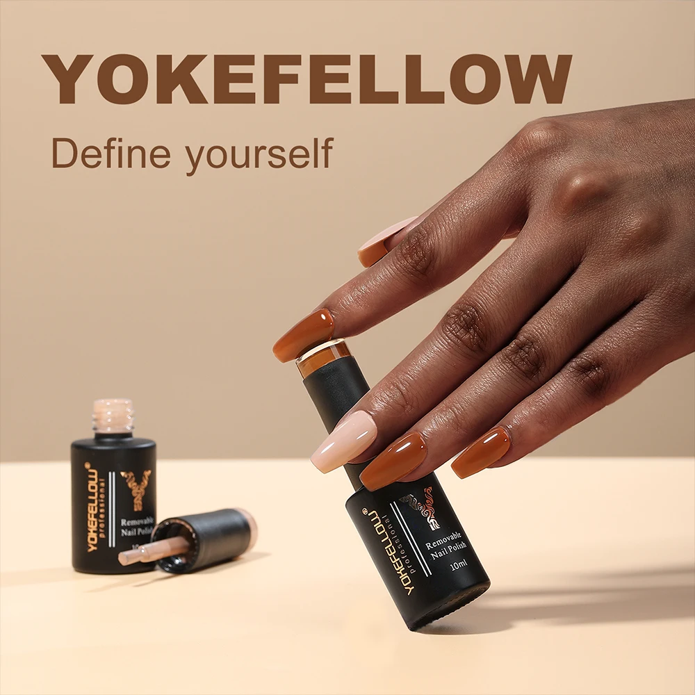 Фото YOKEFELLOW 10 мл гель-лак для ногтей, блестящий гель-лак, замачиваемый УФ-светодиодный гель-лак, 122 цвета, дизайн ногтей, маникюр, подарки для женщин №3