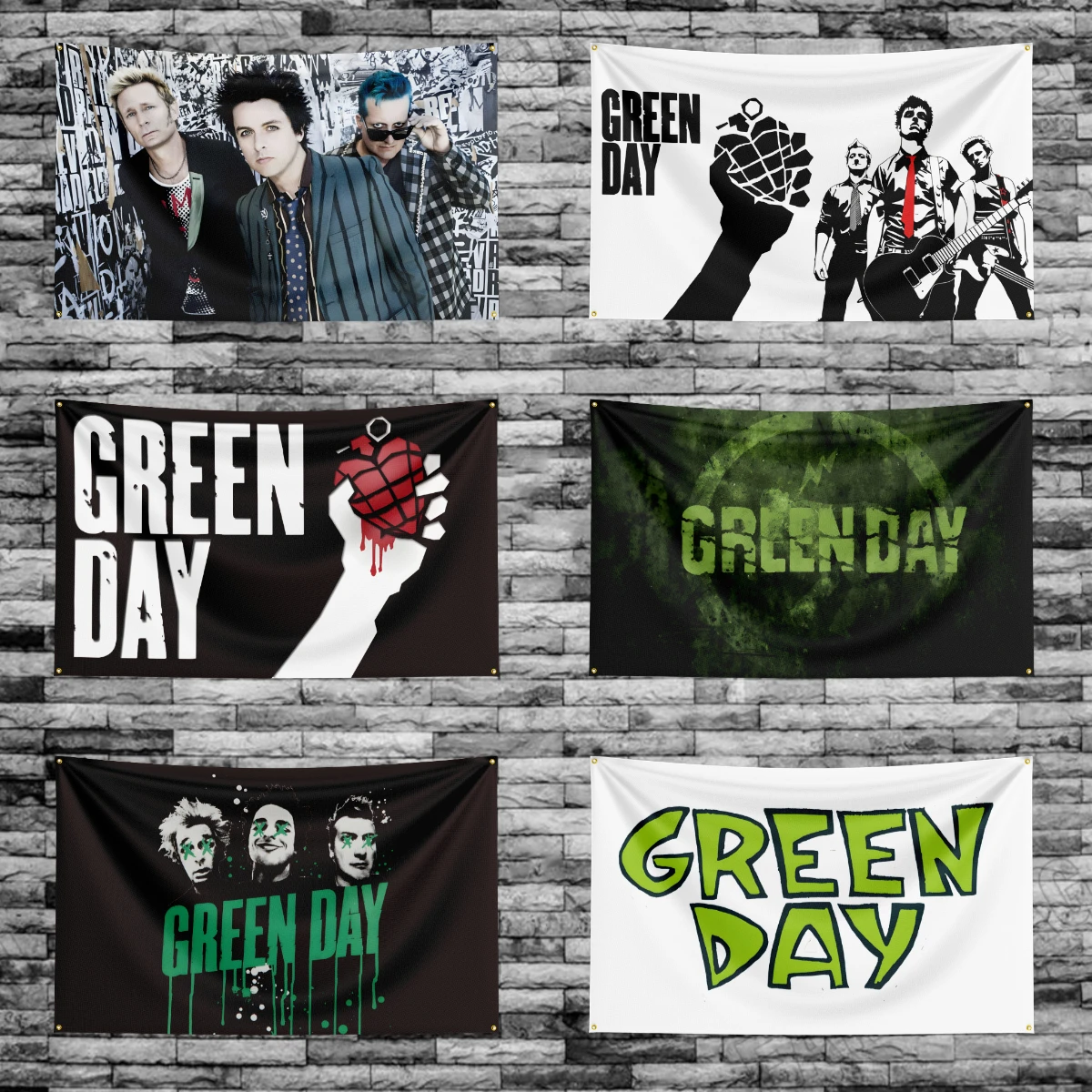 3x5 футов G-Green Days Heavy Rock флаг группы Banner для спальни, настенное искусство, украшение для наружной двери