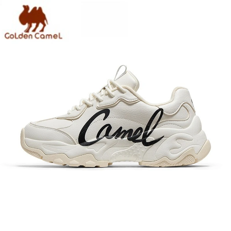 Повседневная спортивная обувь GOLDEN CAMEL, модные женские кроссовки на толстой подошве, увеличивающие рост кроссовки для бега для папы для женщин, новинка осени 2023 г.