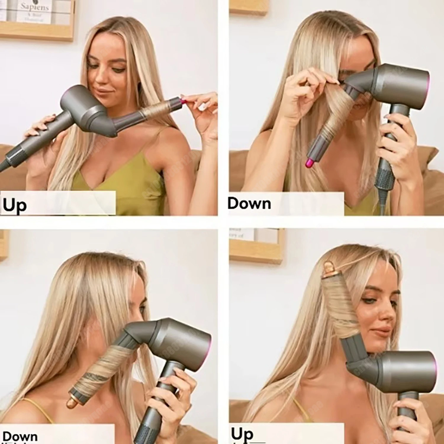 Фото Автоматические бочки для завивки длинных волос 20/30/40 мм для Dyson HD серии HD16, вращающийся на 360, конвертирующий фен в насадку для завивки волос №4