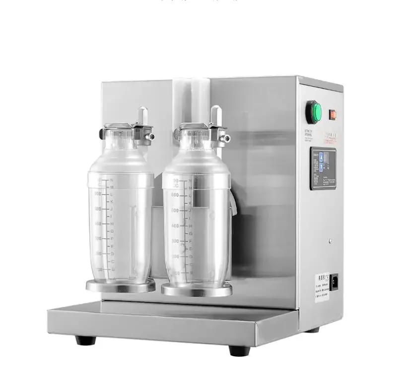 Для 110V 220V двойная чашка пузырьковый чай встряхивающая машина с таймером коктейльный Боба молочный чай шейкер