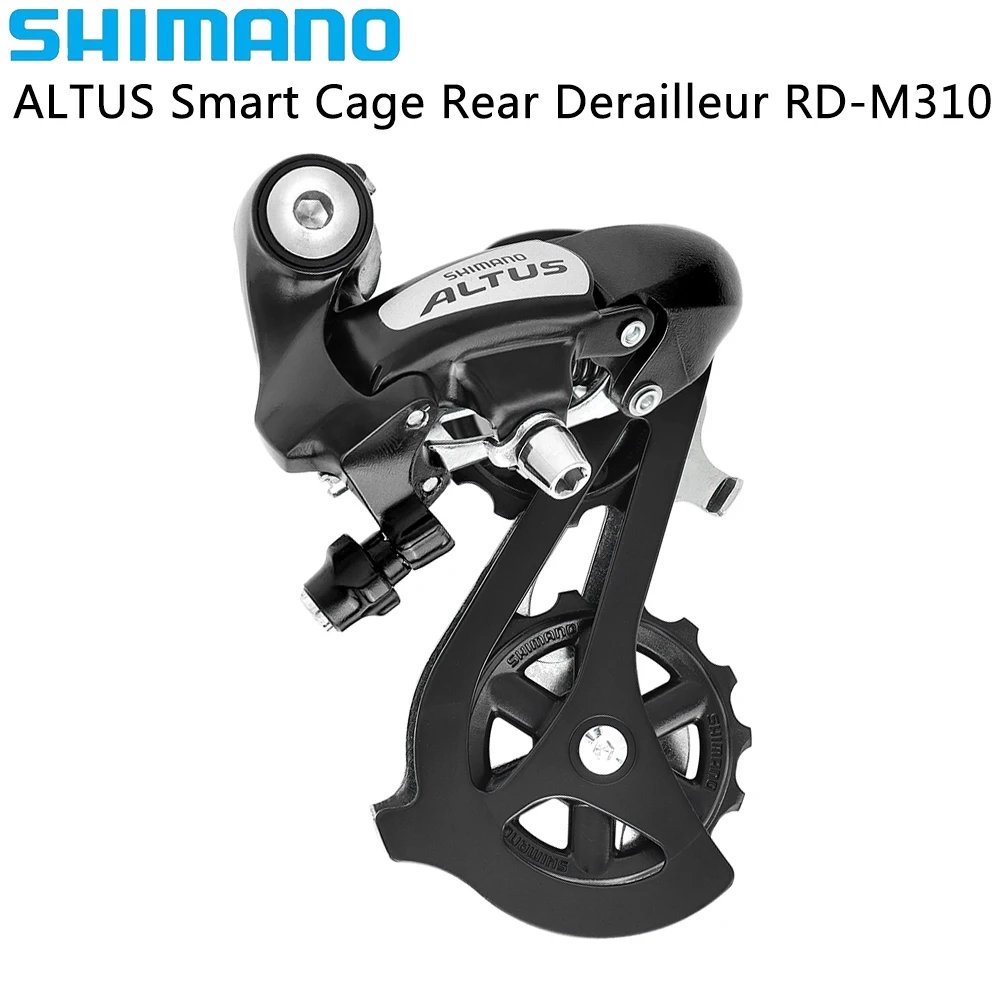 SHIMANO ALTUS 7/8 скоростей RD-M310 задний переключатель с умной клеткой RD-M310-Smart черный переключатель для MTB велосипеда оригинальные детали велосипеда