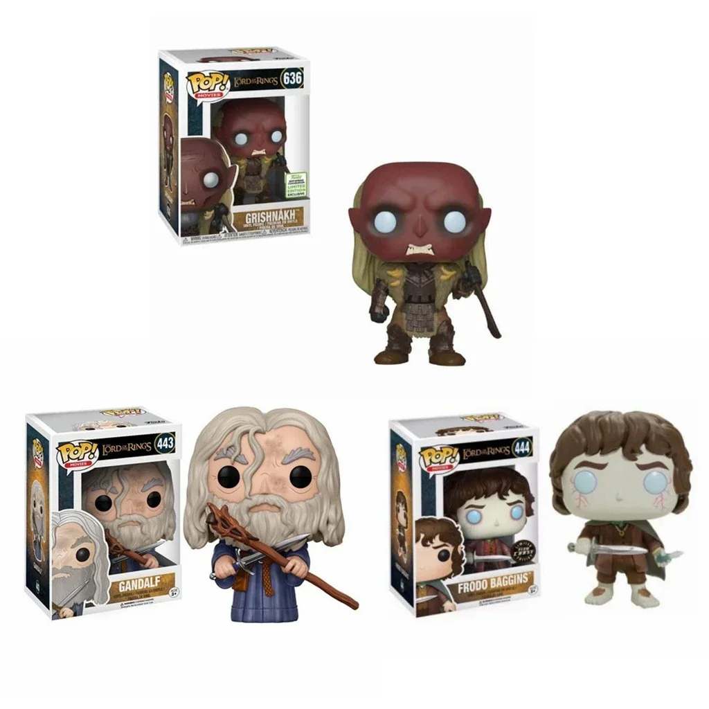 Экшн-фигурки из фильма «Властелин гришнахh», 636 #, Гэндальф 443 #, Frodo bagbenс, 444 #, кольцо, фигурки из ПВХ, коллекционная виниловая кукла, игрушка