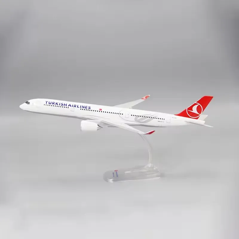 Фото Масштаб 1/200, турецкий авиакомпания A350-900, пластиковый АБС-пластик, модель самолета в сборе, коллекция моделей с подставкой №3