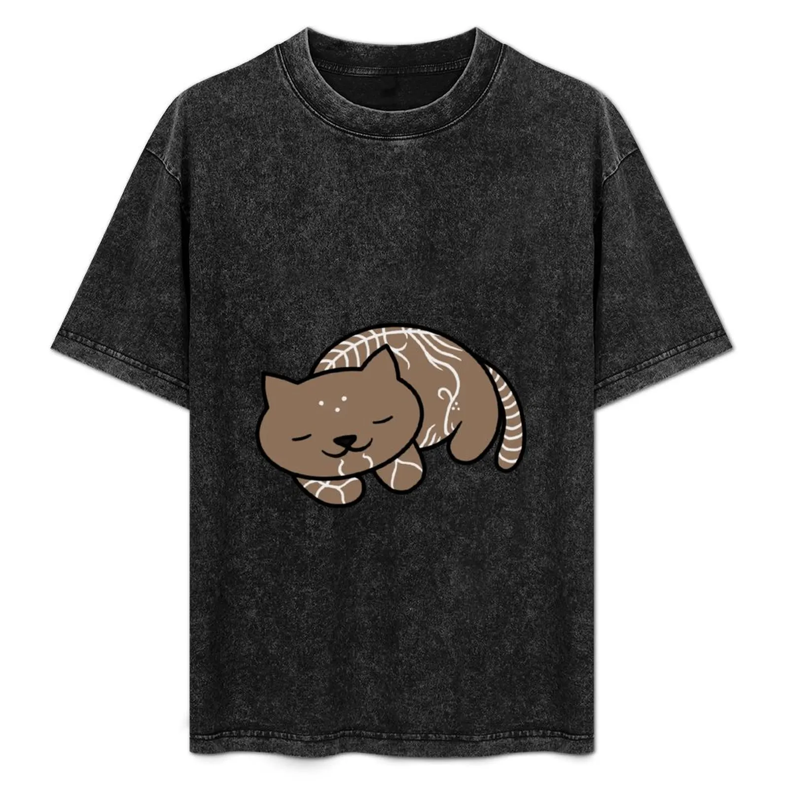 Футболка Fenris the Cat, быстросохнущая одежда в стиле хиппи, мужские футболки с рисунком