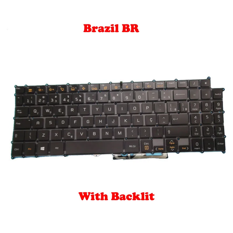 Клавиатура KR US BR AR с подсветкой для LG 15Z970 15Z970-A 15Z970-E 15Z970-G 15Z970-H 15Z970-L 15Z970-T 15Z970-U 15ZD970 15ZD970-G Новая (art.: 3920d14d7711c) - 3920d14d7711c