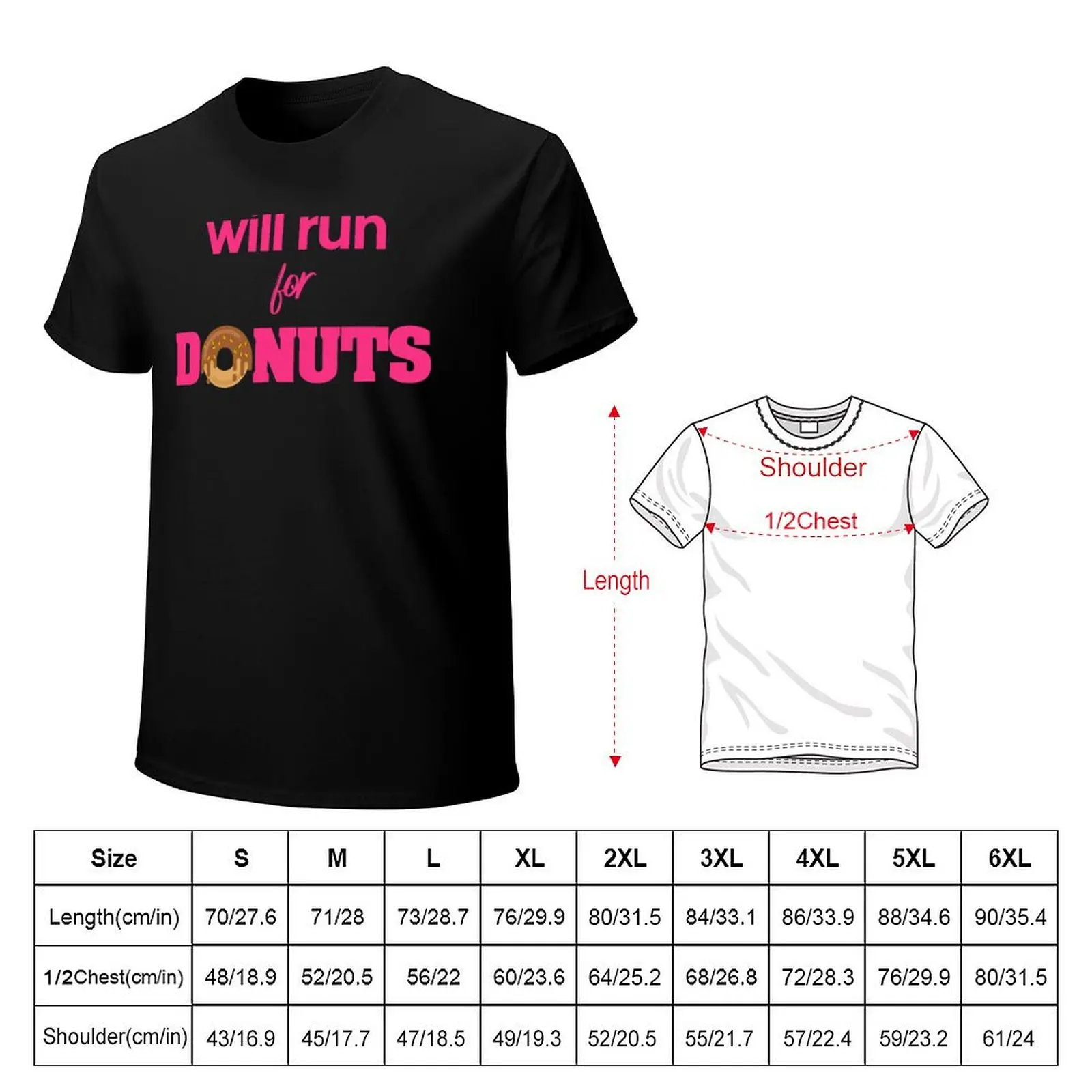 Футболка Will Run For Donuts, футболка большого размера с рисунком, дешевая мужская одежда, синие архивные мужские футболки (art.: 3920cb3d5531e) - 3920cb3d5531e
