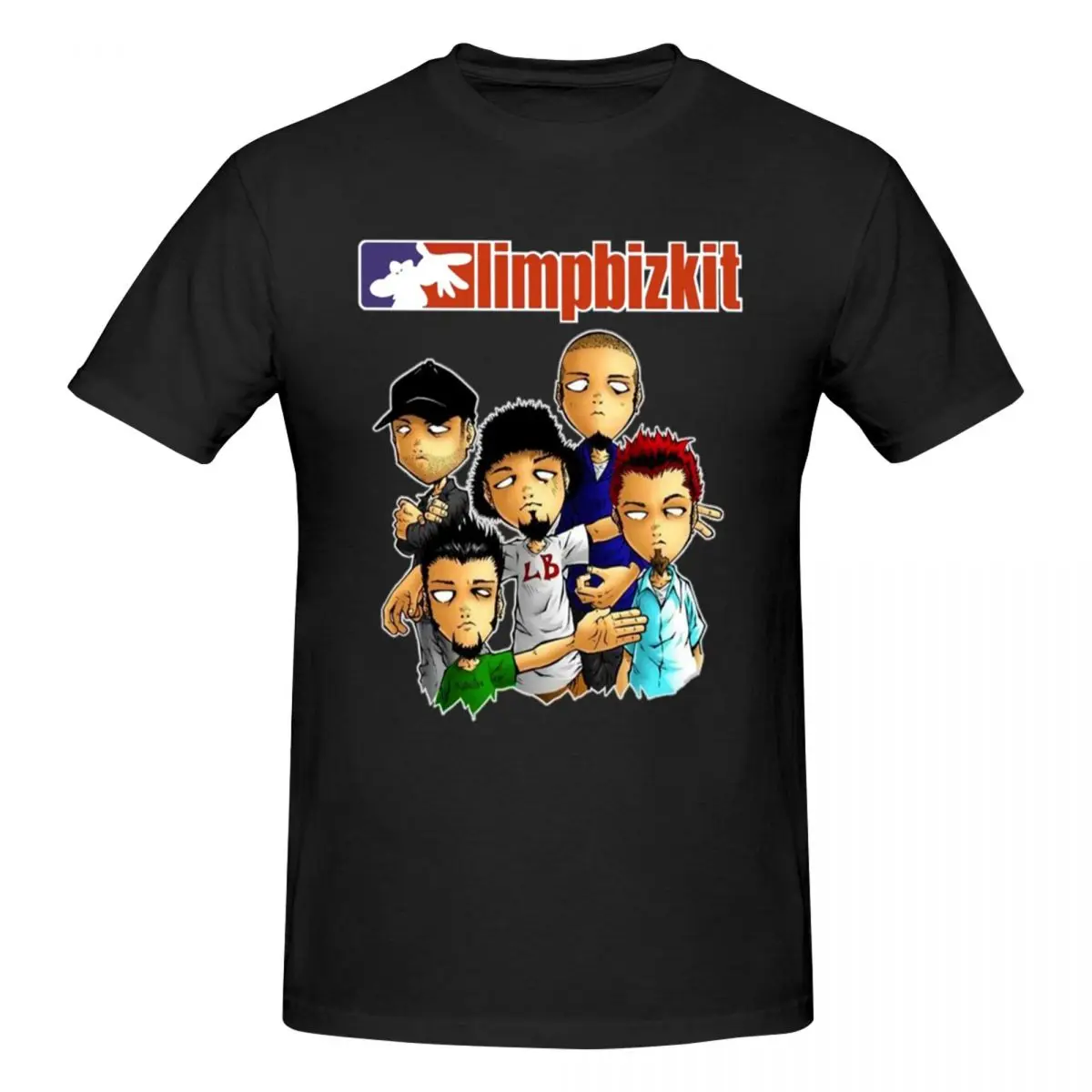 Футболки Limp Bizkit с круглым вырезом для участников группы графика Y2K поп футболки с круглым вырезом для мужчин и женщин одежда