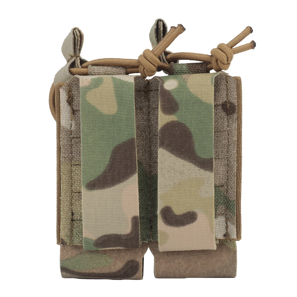 Фото Тактическая Сумка для магазина DPMP с двойным ремнем Molle, двойная Магнитная сумка, кобура для журналов, переноска, фонарик, держатель инструме... №4