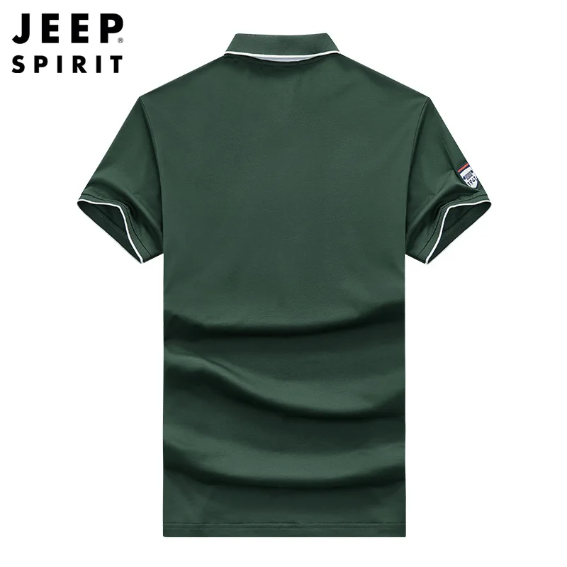 Мужская деловая рубашка-поло JEEP SPIRIT, Повседневная Удобная футболка с коротким рукавом, в стиле Урбан, для лета (art.: 3920c01e5f492) - 3920c01e5f492