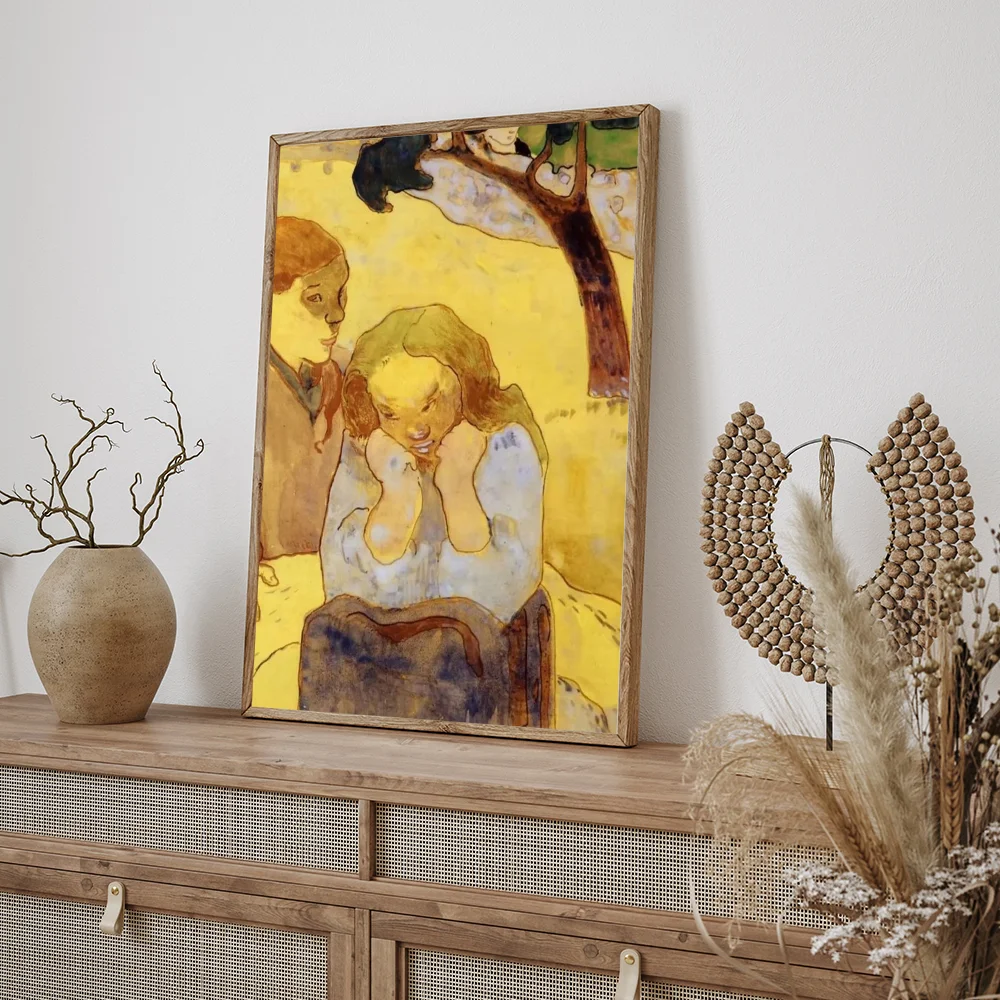 Фото Paul Gauguin Figure Canvas Painting DIY Sticky Poster Fancy Wall Sticker For Living Room Bar Decoration Wall Decor №3