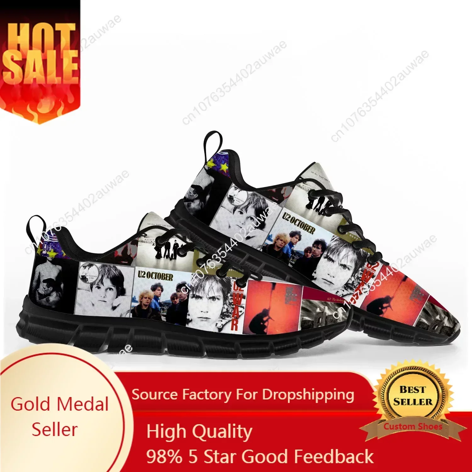 U2 Rock Band модные панк Scarpe Sports uomo Donna подростковые кроссовки bambini повседневные персонализированные Scarpe Da Coppia