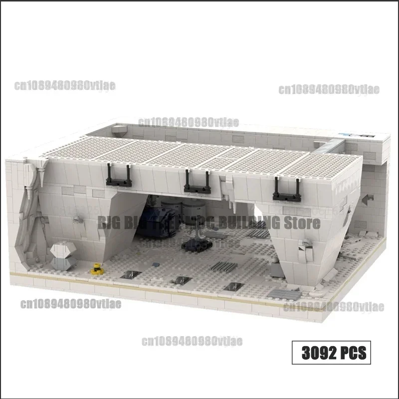 Фото База сцены фильма Hangar Bay MOC, строительные блоки, медицинский залив с технологией коридора, кирпичи, командный центр, игрушки, подарки №5