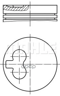 Поршень Двс Audi. Vw 1.9d-2.4d 1x/1y/Aab  =79.5 1.75x2x3 +1.00 89 Mahle/Knecht арт. 0298213