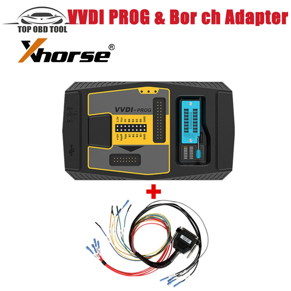 Оригинальный программатор Xhorse VVDI PROG V5.3. Ключевой инструмент программатора 7 VVDI с адаптером Bos-ch для чтения ECU N20 N55 B38 ISN