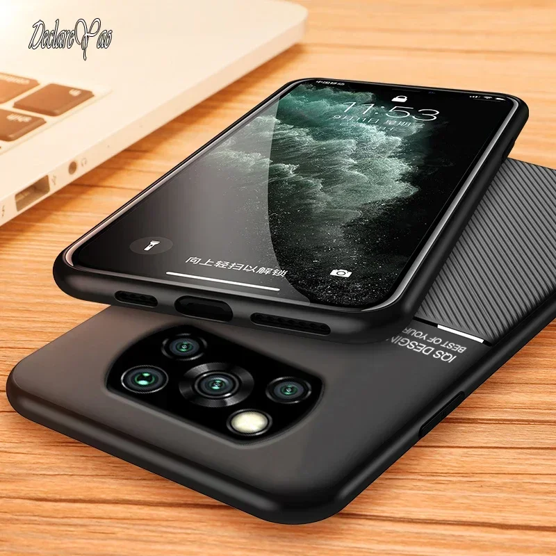 Фото Для Poco X3 NFC Чехол DECLAREYAO Ligth Тонкий матовый силиконовый чехол для Xiaomi Poco X3 Чехол Мягкая задняя крышка для Xiaomi Mi PocoX3 Pro №3