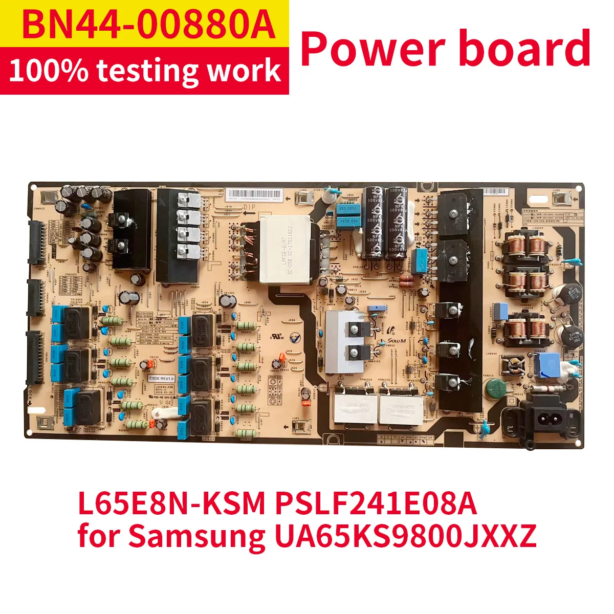 Оригинальная плата питания телевизора L65E8N_KSM BN44-00880A имеет проверенную работу и предназначен для ЖК-телевизора UA65KS8500RXMM