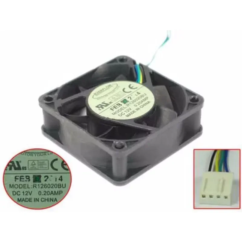 EverCool R 126020 BU DC 12 В 0,2 А 60x60x20 мм 4-проводной охлаждающий вентилятор для сервера