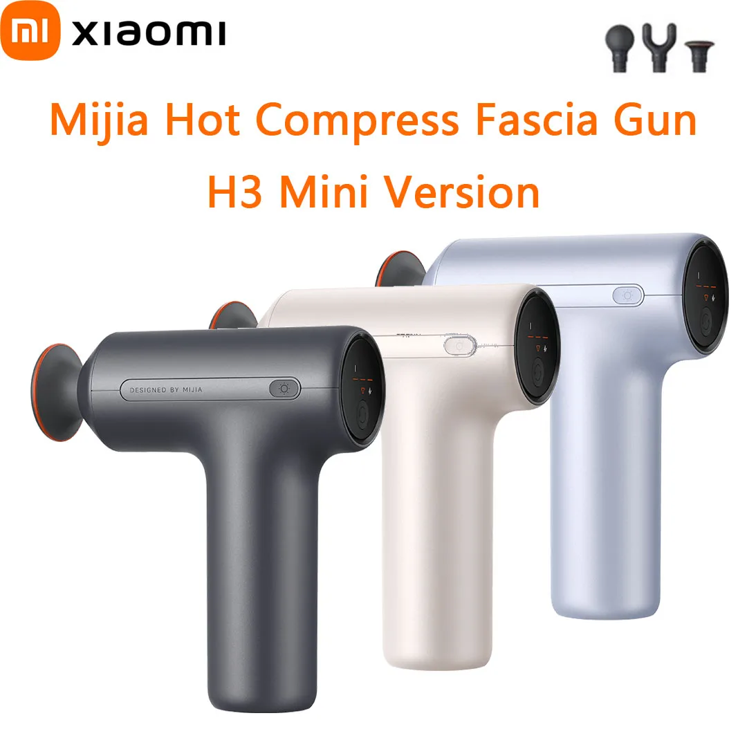 Xiaomi Mijia Hot Compress Fascia Gun H3 Мини-версия 12 кг Сильная тяга Глубокий массаж Спорт Фитнес Мышцы Портативный массажер Новый