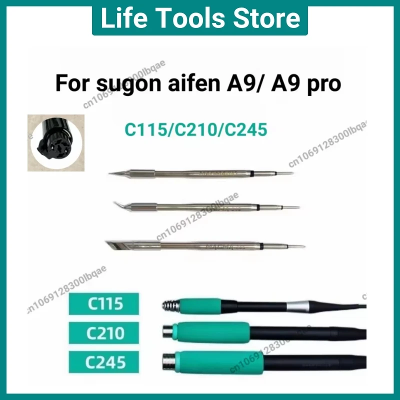 Совместимость с JBC Sugon Aifen A9/A9 Pro/T21, ручка паяльной станции C115/C210/C245, сменные инструменты для жалков