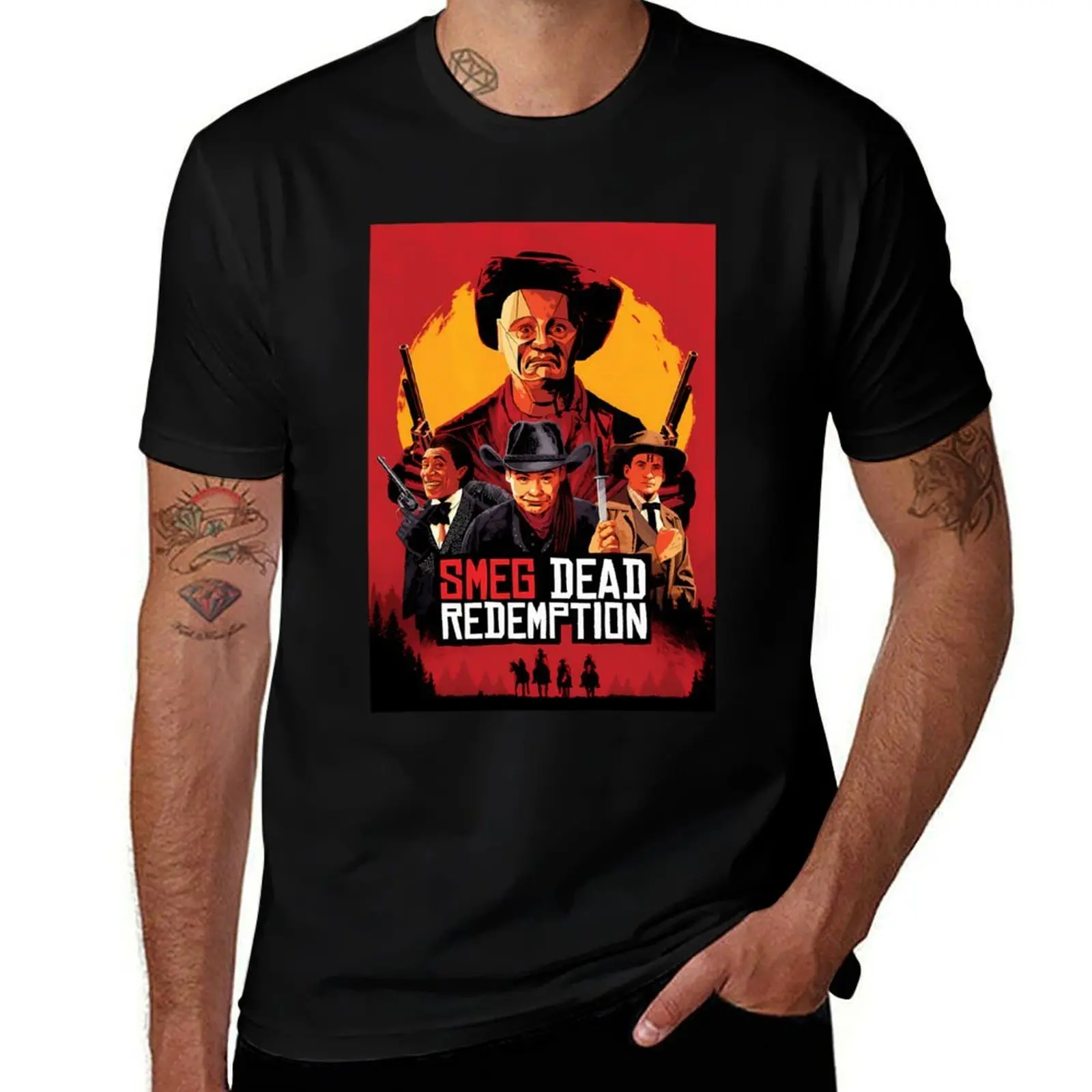 Smeg Dead Redemption-футболка Red Dwarf, рубашки с рисунком, хлопковые футболки с рисунком, винтажная рубашка с аниме, мужские футболки с рисунком аниме
