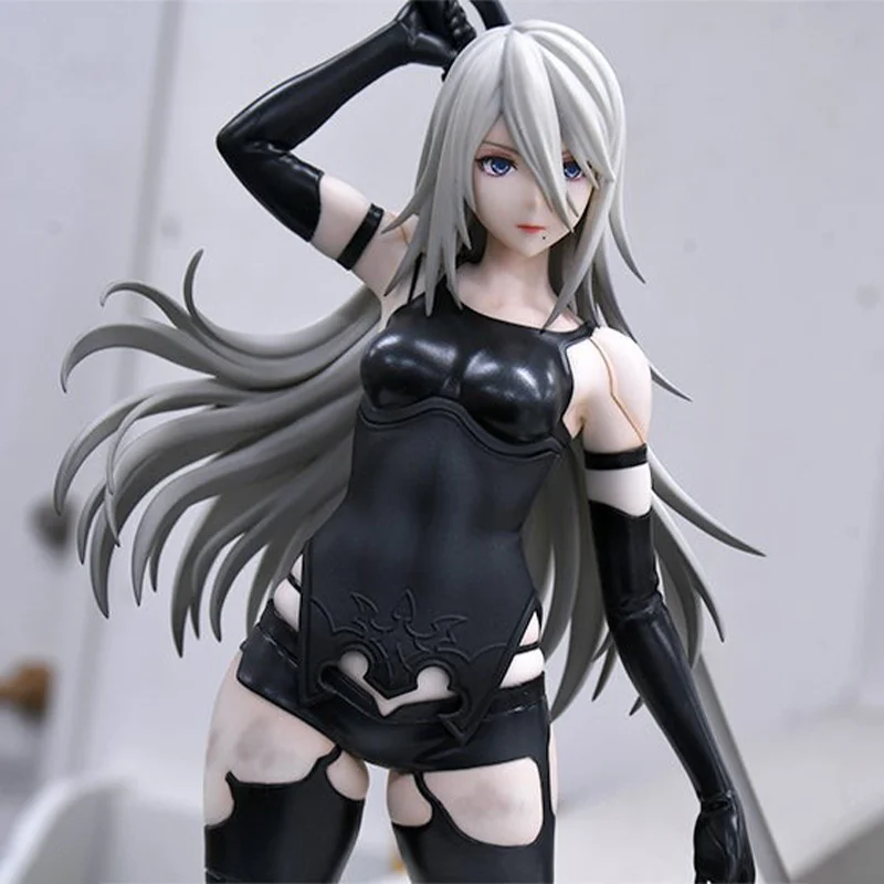 Фото GOOD SMILE COMPANY Оригинальный NieR: Automata Ver1.1a YoRHa Type A No 2 1/7 Модель Украшения Аниме Мультфильм Гаражный комплект Подарки Игрушки №3