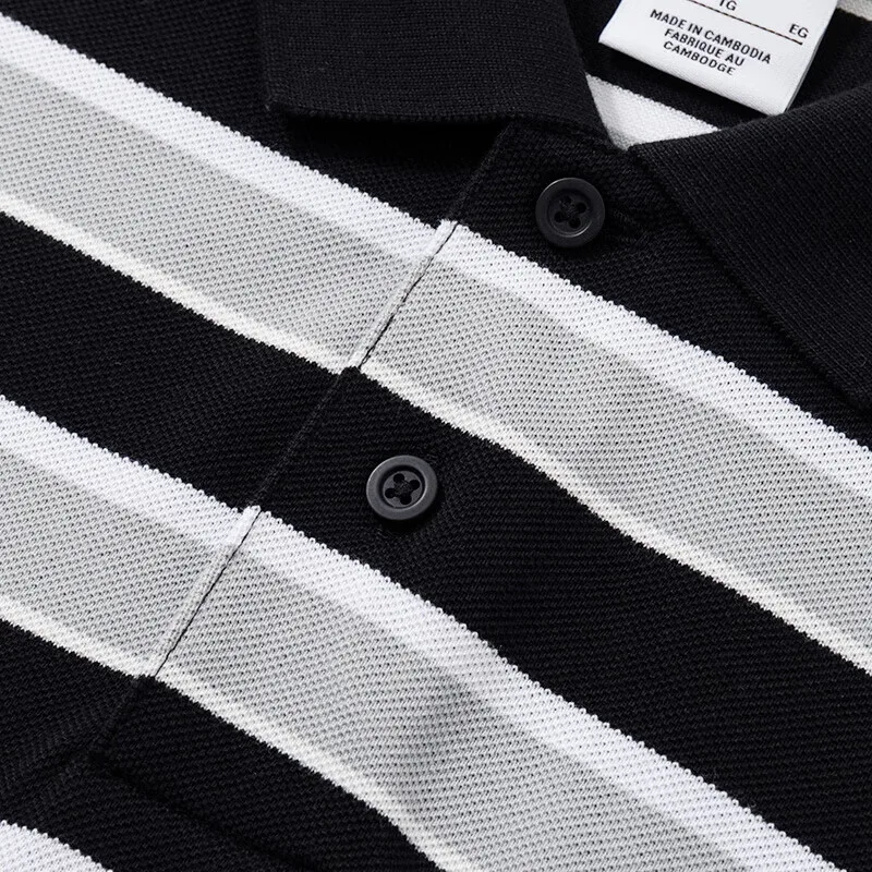 Фото Новое оригинальное поступление, мужская рубашка-поло NIKE AS M NK CLUB STRIPE POLO с коротким рукавом, спортивная одежда №4