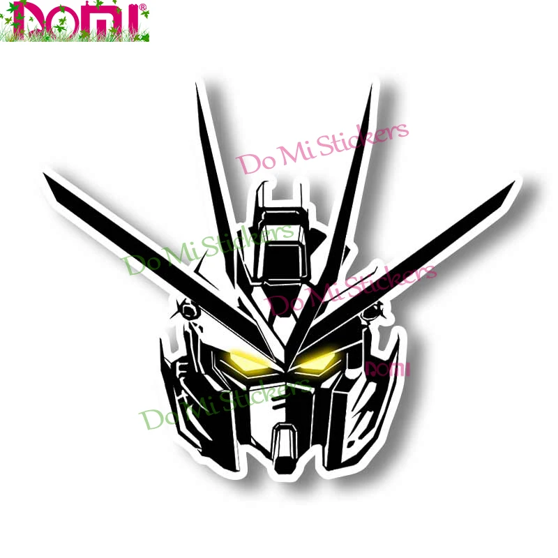 13*12,2 см Автонаклейка GUNDAM, полиэтиленовый солнцезащитный водонепроницаемый протектор автомобильной двери, аксессуары, Мультяшные Стикеры для автомобиля JDM