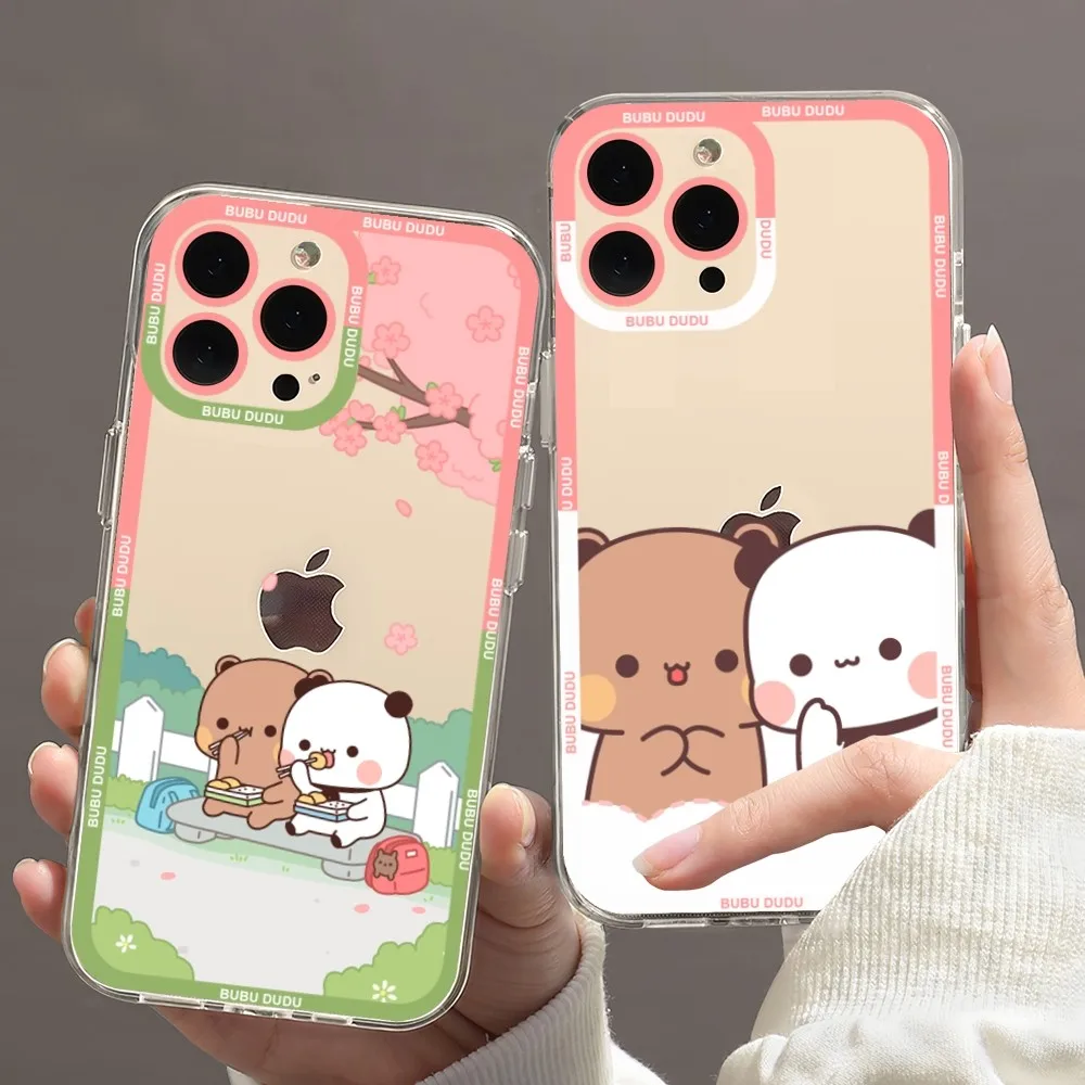 Прозрачный чехол BuBu DuDu для iPhone 11 12 Mini 13 14 15 Pro Max