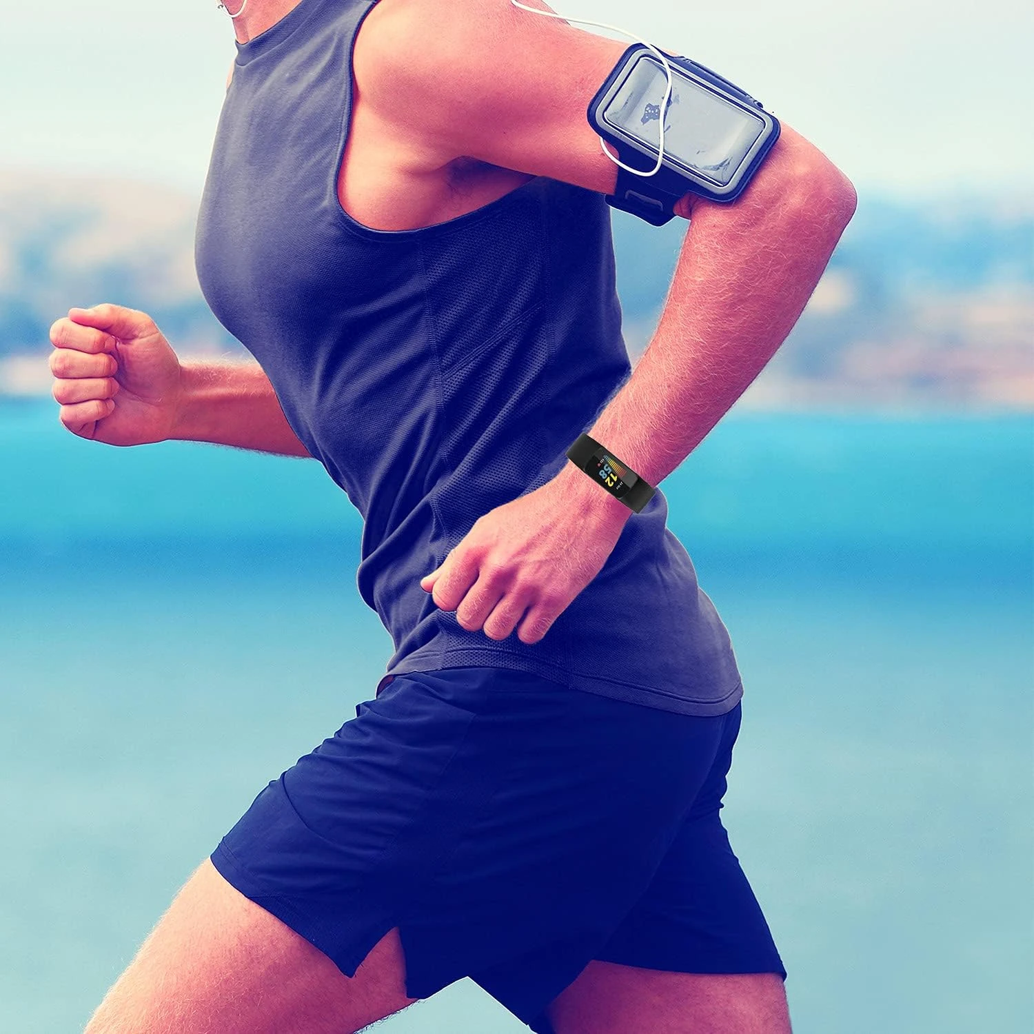 Фото Фитнес-браслет Fitbit Charge 5 Band-улучшите качество вашего фитнес-снаряжения с помощью изящных и прочных фитнес-устройств №4