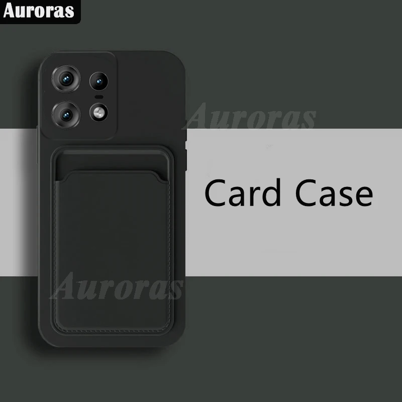 Чехол Auroras для Motorola Edge 50 Pro, Роскошный кошелек, карманная сумка для карт, силиконовый чехол для Moto Edge50 Ultra Fusion E14, чехол для телефона