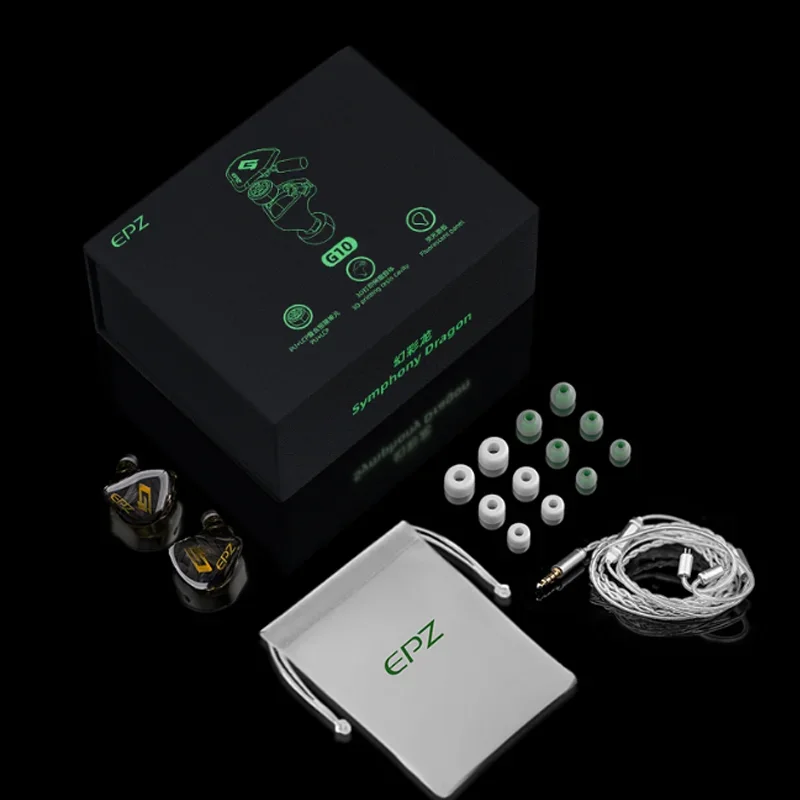 EPZ G10 Наушники Проводные HIFI 10 мм LCP Динамический драйвер IEM Вкладыши Монитор 0,78 2-контактный съемный кабель Наушники Игровая гарнитура (art.: 3920d232f45bf) - 3920d232f45bf