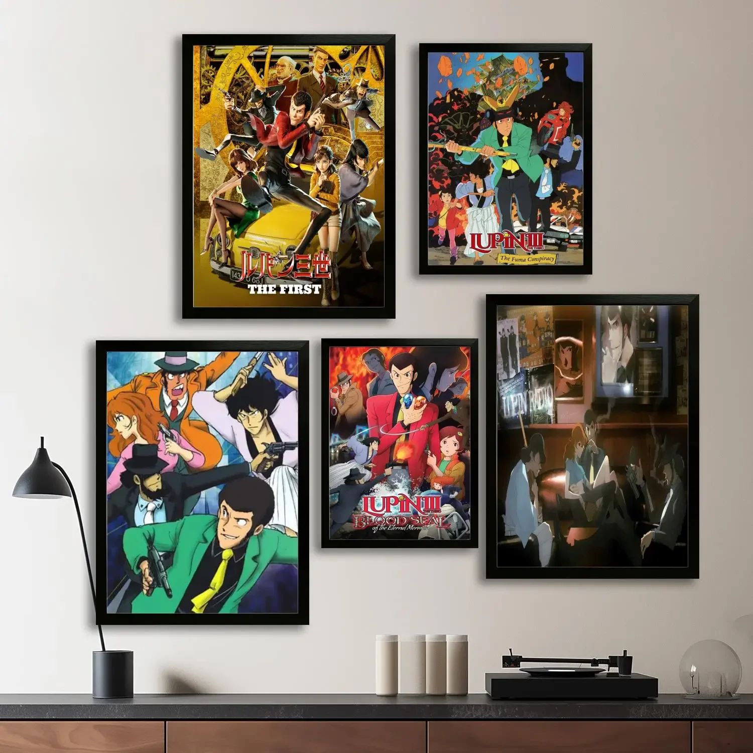 Fujiko mine lupin iii мультфильм холст художественный постер и настенное искусство, картина с принтом, современный семейный декор для спальни, декоративная живопись