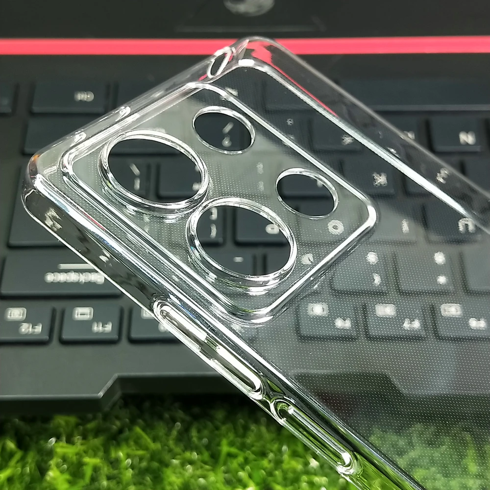 Чехол для телефона Xiaomi Redmi Note 13 Pro Plus, жесткий прозрачный чехол из поликарбоната, защитная задняя крышка для камеры