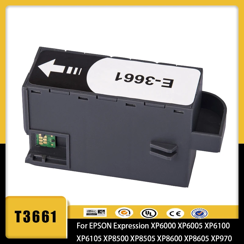 T3661 C13T 366100   Ящик для обслуживания чернил EPMB1 для принтеров EPSON XP-6000 XP-6100 XP-6005 XP-6105 XP-8500 XP-8600 EP-879AB EP-M552T