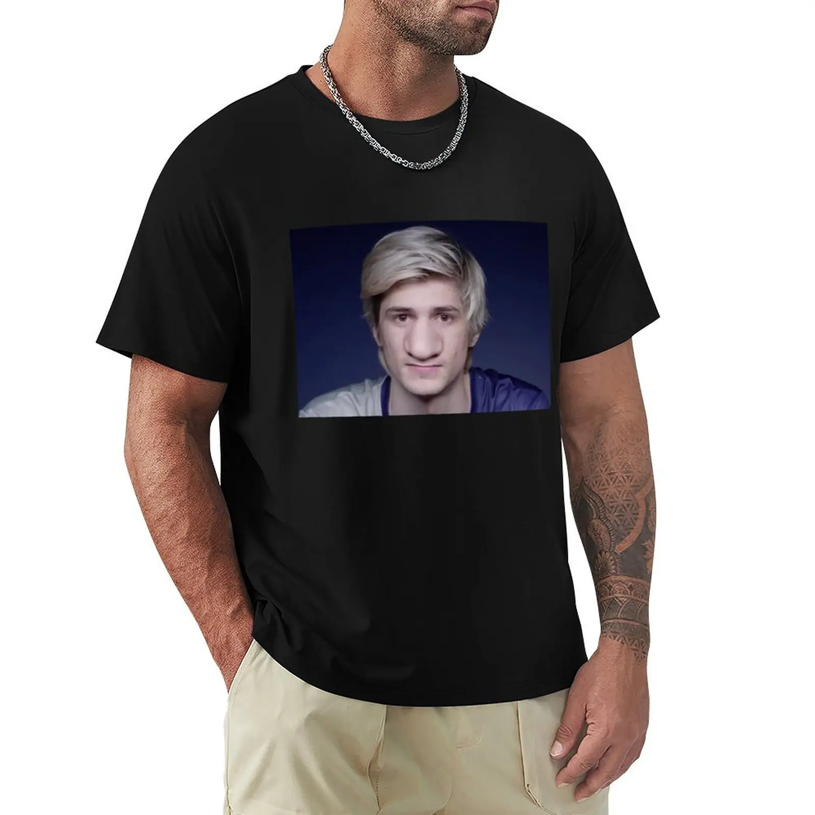 Футболка xQc Schnoze, роскошная мужская одежда больших размеров, мужская одежда