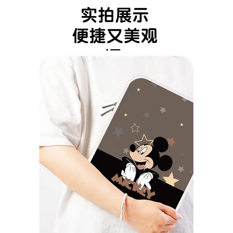 Фото Милая розовая сумка для ноутбука Disney с Микки Маусом для Lenovo Dell HP Huawei Xiaomi Macbook Air M2, чехол 10, 11, 12, 13, 14, 15, 16, внутренний пузырь №4