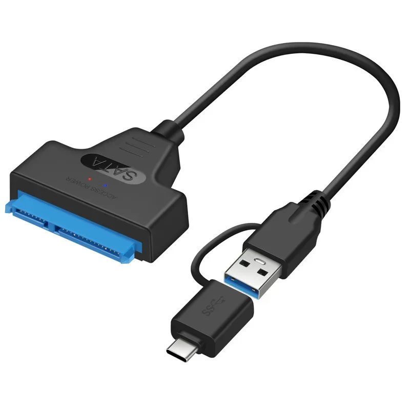 USB-кабель 2 в 1 с интерфейсом SATA для жесткого диска 2,5 дюйма, USB-кабель 3,1 с интерфейсом SATA для ноутбука