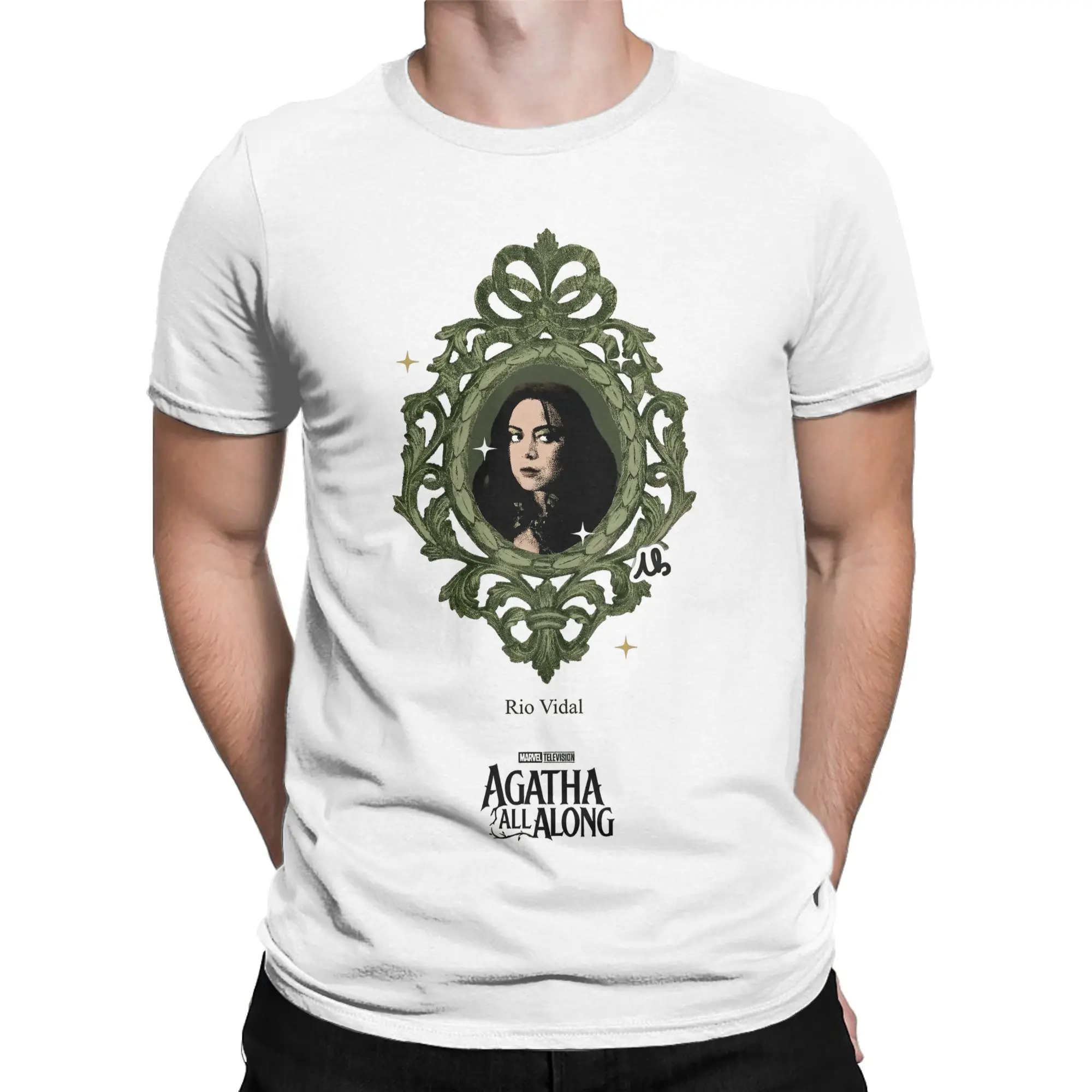 Фото Men Agatha All Along Rio Vidal T Shirts Movie Harkness Cotton merch Awesome Short Sleeve Crewneck Tees Gift Idea T-Shirt №2