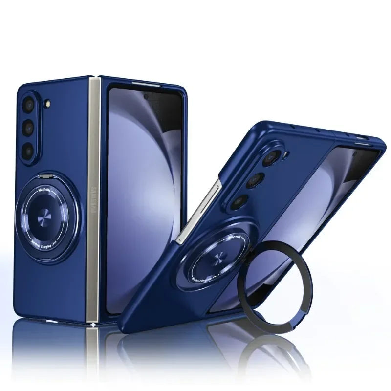 Фото Samsung Galaxy Z Fold Series 360° °   Чехол-держатель с магнитным кольцом для телефона, жесткий защитный чехол для Z Fold 7, 6, 5, 4, 3, 5G №4