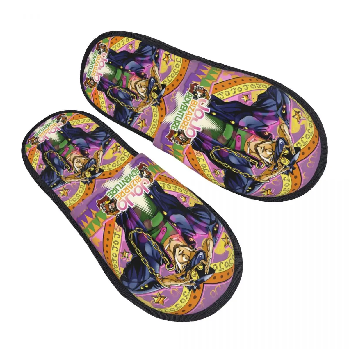 Комфортные тапочки из пены с эффектом памяти JoJos Bizarre Adventure в стиле аниме, женские домашние тапочки в стиле манга