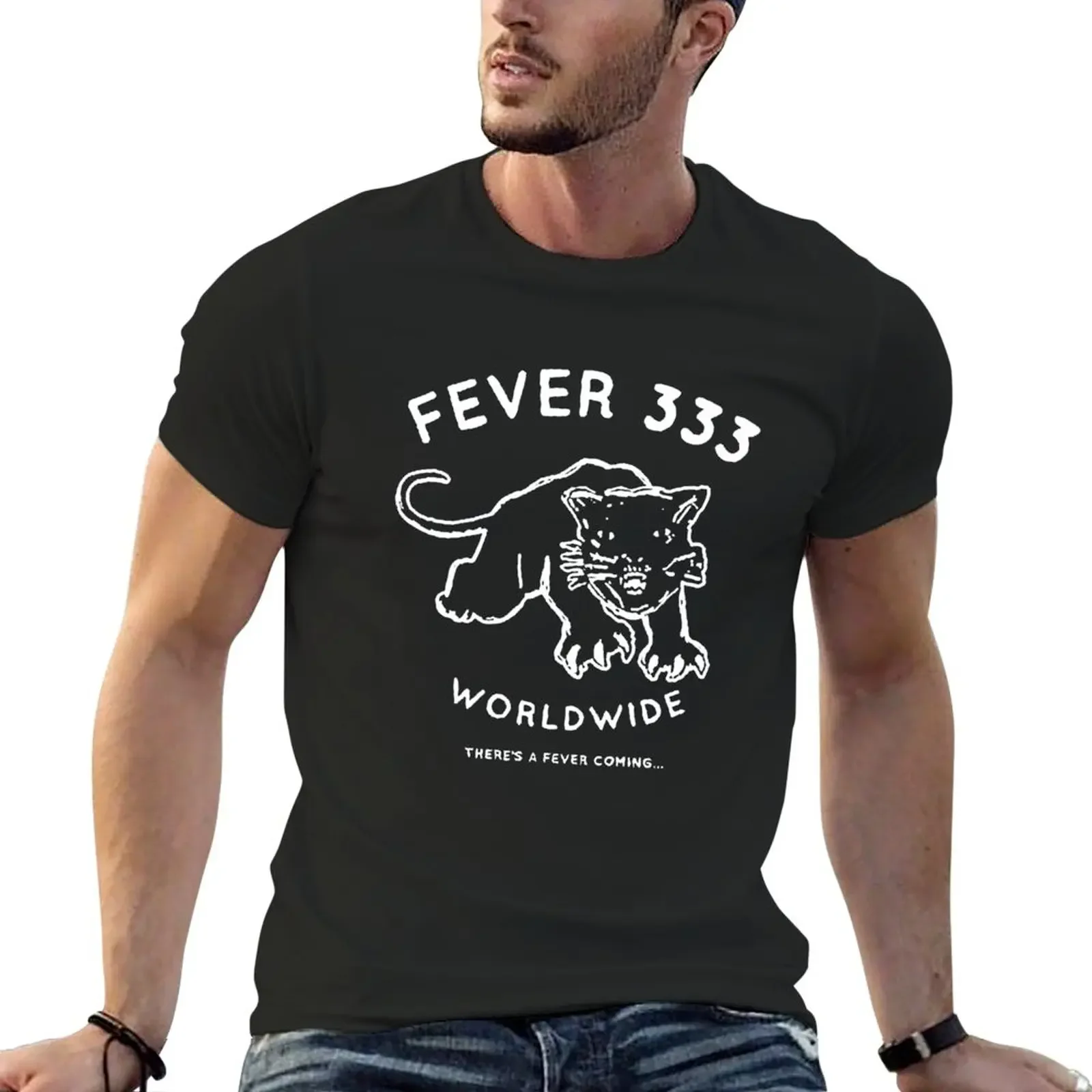 New Fever 333 Band для телефона, черная футболка, мужские футболки, мужская футболка, s pack