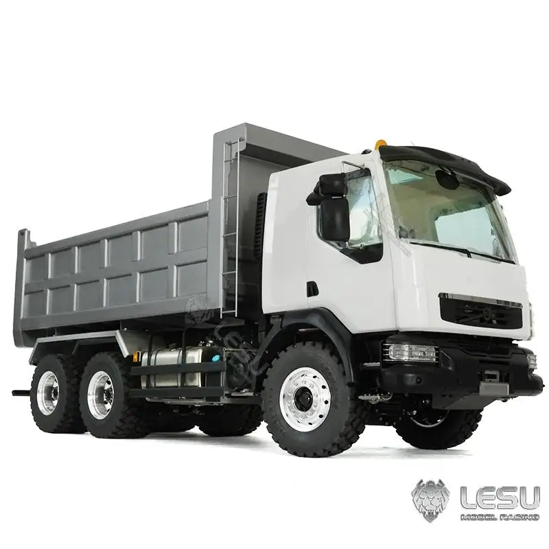 Модель грузовика RCLESU 1/14 VM6X6, трехосный полный привод, китайская ветряная мельница, грузовик с бункером, модель самосвала