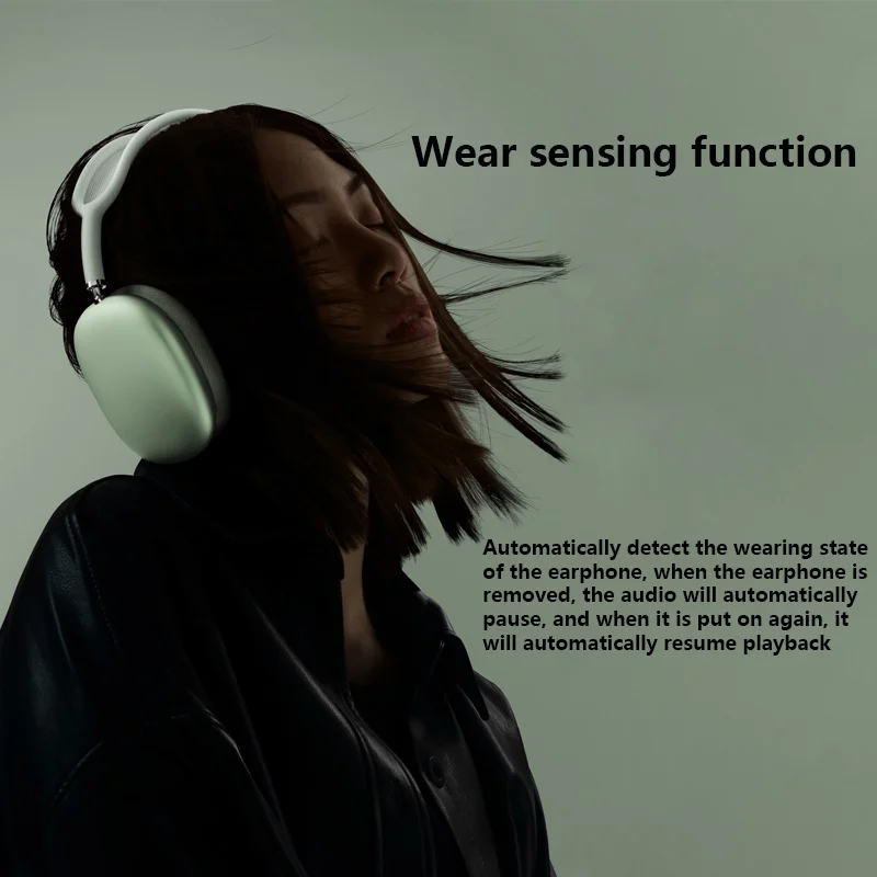 Беспроводные наушники Bluetooth, гарнитура с шумоподавлением, стерео звук, наушники с тяжелыми басами для телефона, ПК, игровая гарнитура на голову (art.: 3920c082bf3c3) - 3920c082bf3c3