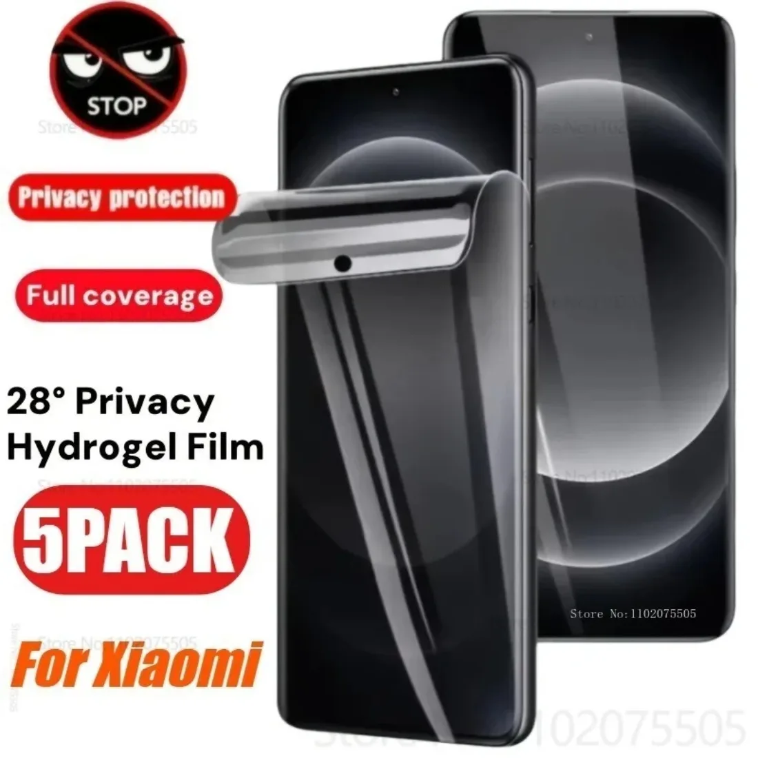 5 шт. противошпионское закаленное стекло Realme 13 4G 12 + 5G 11 10 Pro 9 Plus 9i 8 8i 7 7i 6 6i 5 5i 5s Полное защитное покрытие для экрана