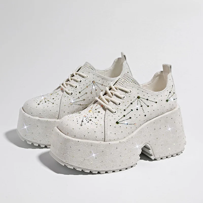Новые женские туфли Zapatos De Plataforma Para Mujer Zapatos Comodos De Dama, белые женские туфли